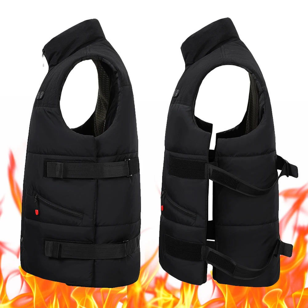 8 Areas USB Heated Vest Winter Heating Vest Electric Heating Thermal Warm Clothes for Men and Women Outdoor Skiing Hiking