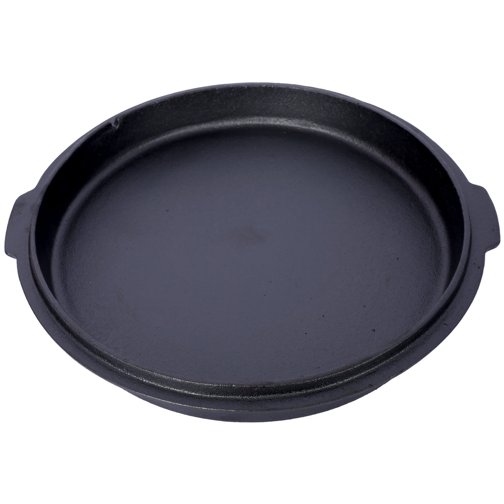 Cast Iron Dutch Oven with Lid, Outdoor Camping Deep Pot for Camping, Cooking, Barbecue and Leg Rest, 6 Quarts