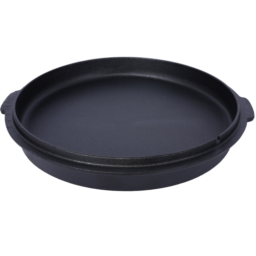 Cast Iron Dutch Oven with Lid, Outdoor Camping Deep Pot for Camping, Cooking, Barbecue and Leg Rest, 12 Quart