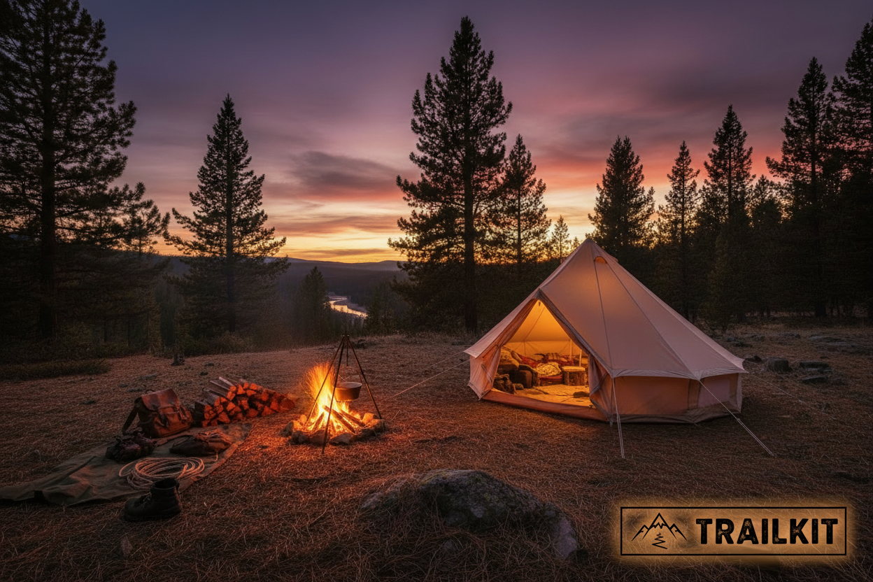 Trailkit Campsite Hero with Logo